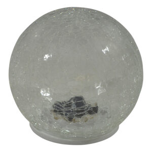 LED Solar crackle glass ball light dia 20cm