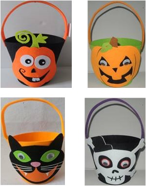 Halloween design basket 18x18x0.3cm