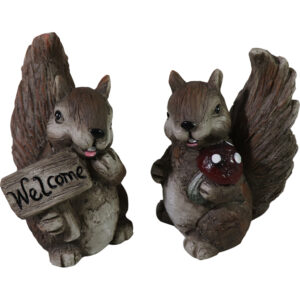 Polyresin squirrel 13cmH