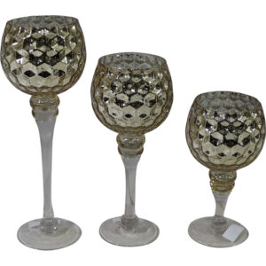 Glass tealight holder s/3