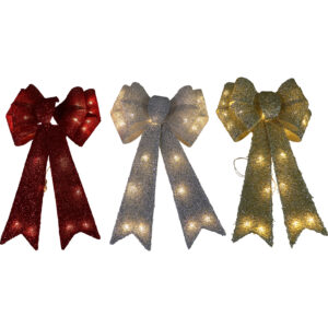 Giant door bow w/Led 30x9x46cm