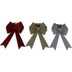Tinsel pvc bow 29x42x5cm