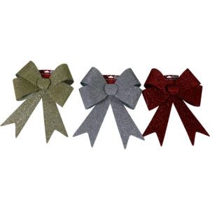 Tinsel pvc bow 38x49x8cm
