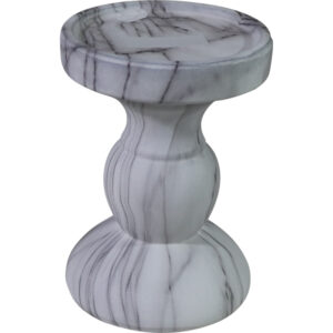 Ceramic pillar candle holder M dia11.5x16.5cm Marble