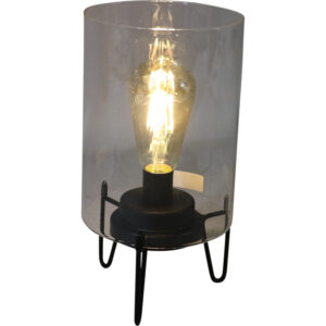 Glass Led lamp dia 15x28cm