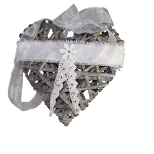 Willow heart 18x18x6cm