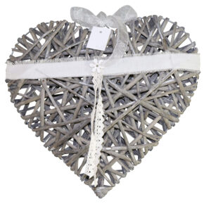 Willow heart 39x37x10cm
