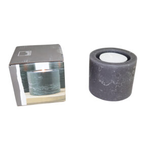 Paraffin candle w/tealight dia 9.5x8cm