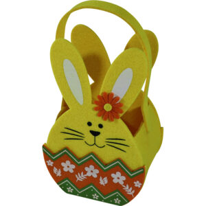 Felt basket bunny 12x9x19cm