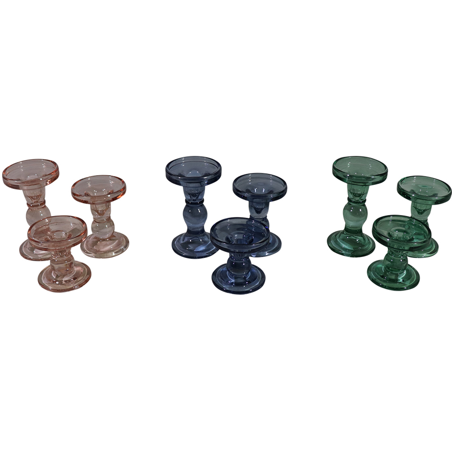 A20051386.jpg Glass taper candle holder s/3