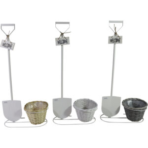 Metal flower pot 40x18x85cm