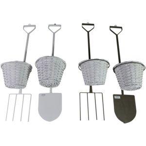 Metal hanging flower pot 21x24x86cm