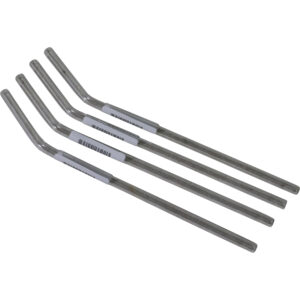 Glass straw clear S/4