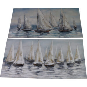 Art print canvas handpainted 76x38cm