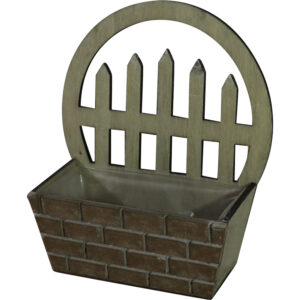 Wooden flower basket 23x11x26.5cm