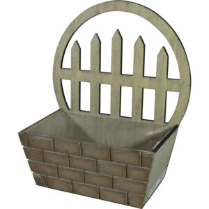 Wooden flower basket 30x16x33.5cm