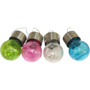 Glass lamp w/solar dia 6cm