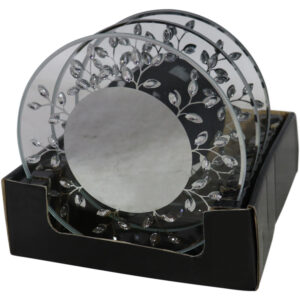 Glass mirror plate round dia 15cm