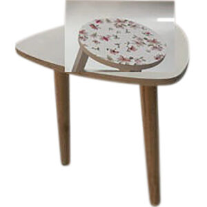 Wooden table print on top 40x40x40cmH