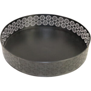 Metal tray round dia 35x7cm
