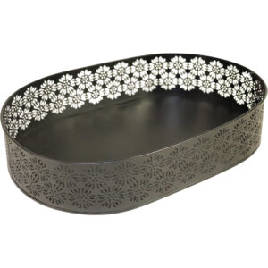 Metal tray oval 34x24x7cm