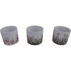 Ceramic flower pot dia 12x10.5cm