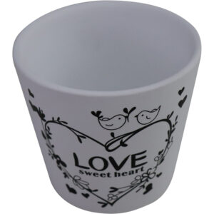 Ceramic flower pot dia 11.1x10.2cm