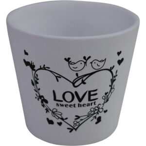 Ceramic flower pot dia 10x9.2cm