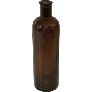 Glass bottle 13x14x45cm