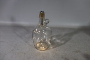 Glass bottle w/Led dia 13x26cm