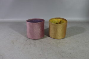 Velvet storage basket dia 16.5x15cm