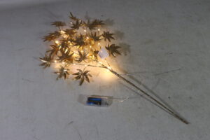 Leaves spray w/Led 75cmL