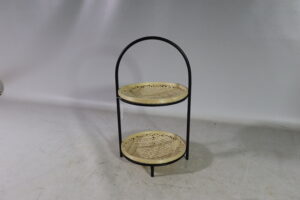 Metal etagiere 2 layers 26x24x45cm