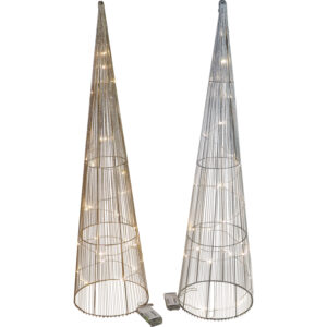 A19112891.JPG Metal cone tree w/Led 78cmH
