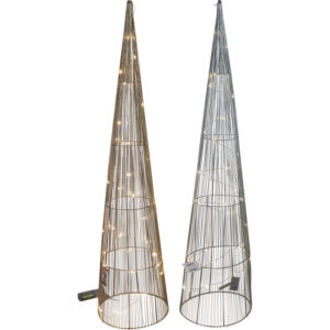 A19112892.JPG Metal cone tree w/Led 98cmH