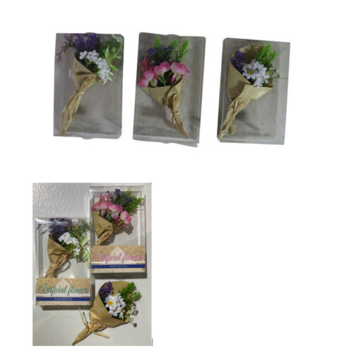 Artificial flowers in craft bag 22cmH