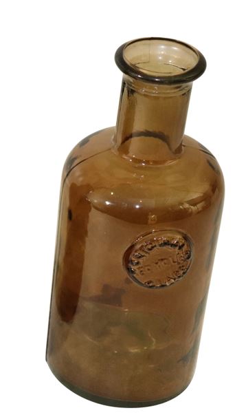 Glass bottle 12x13x27cm