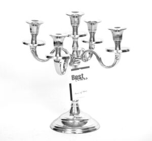 Five arms candle holder 26x26x27.5cm