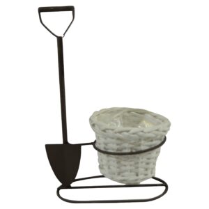 Metal flower pot 15.7x7x26cm