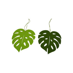 Felt leaf hanger 15x14x0.3cm