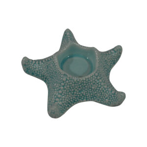 Ceramic tea light holder 13.5x13.5x4cm