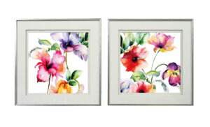 Art print glass framed 41x41cm