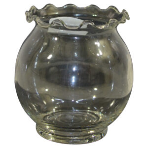 Glass vase dia 12x13cm
