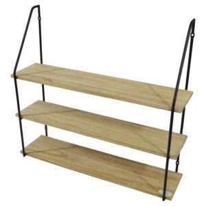 Metal wall shelf 65x17x59cm