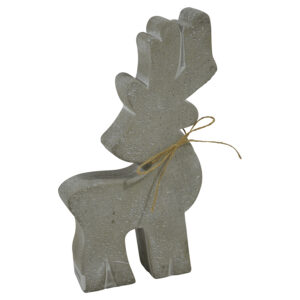 Cement deer, 17.5x4.5x28.2cm