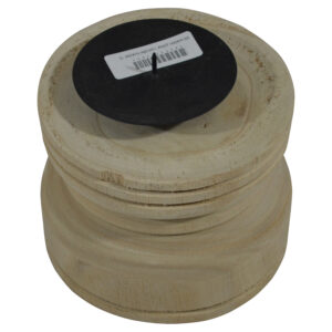 Wooden pillar candle holder S dia 13x13cm