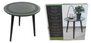 Glass table mirror dia 38x39.5cm