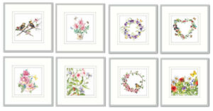 Art print glass framed 28x28cm