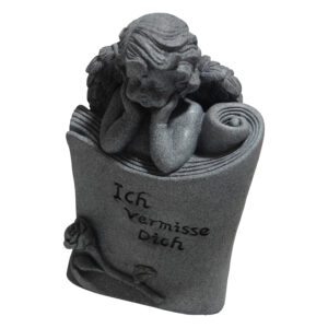 Polyresin angel w/book