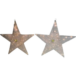 Wire star with 45x LED 70x70x0.3cm